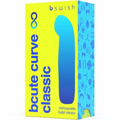 B SWISH - BCUTE CURVE INFINITE CLASSIC RECHARGEABLE SILICONE VIBRATOR YELLOW B SWISH