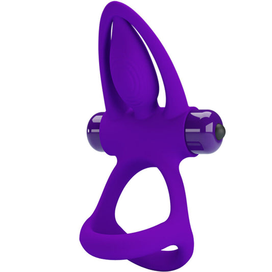 PRETTY LOVE - VIBRATOR RING 10 VIBRATIONS VIOLET SILICONE - ToysByMonk
