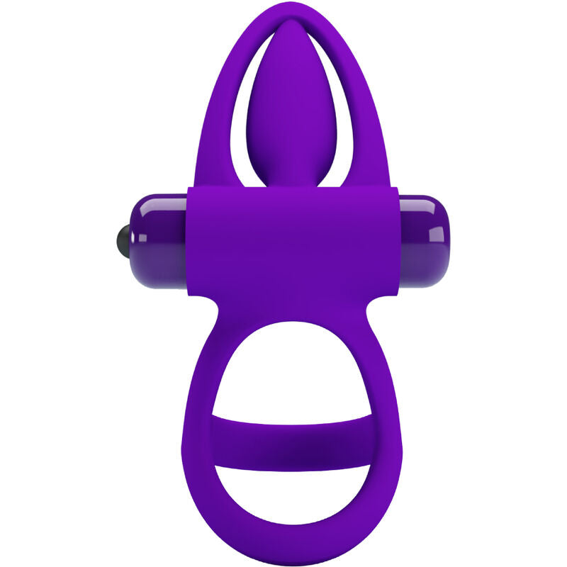 PRETTY LOVE - VIBRATOR RING 10 VIBRATIONS VIOLET SILICONE - ToysByMonk