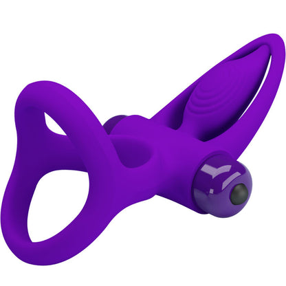 PRETTY LOVE - VIBRATOR RING 10 VIBRATIONS VIOLET SILICONE - ToysByMonk