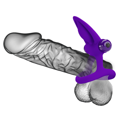 PRETTY LOVE - VIBRATOR RING 10 VIBRATIONS VIOLET SILICONE - ToysByMonk
