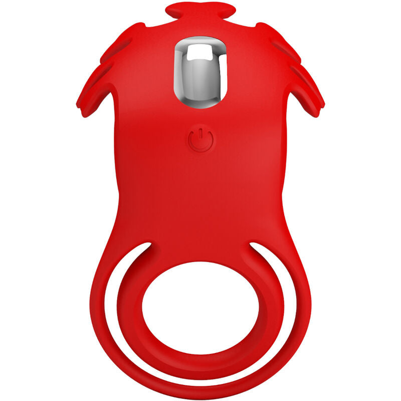 PRETTY LOVE - RUBEN VIBRATOR RING 7 VIBRATIONS SILICONE RED - ToysByMonk
