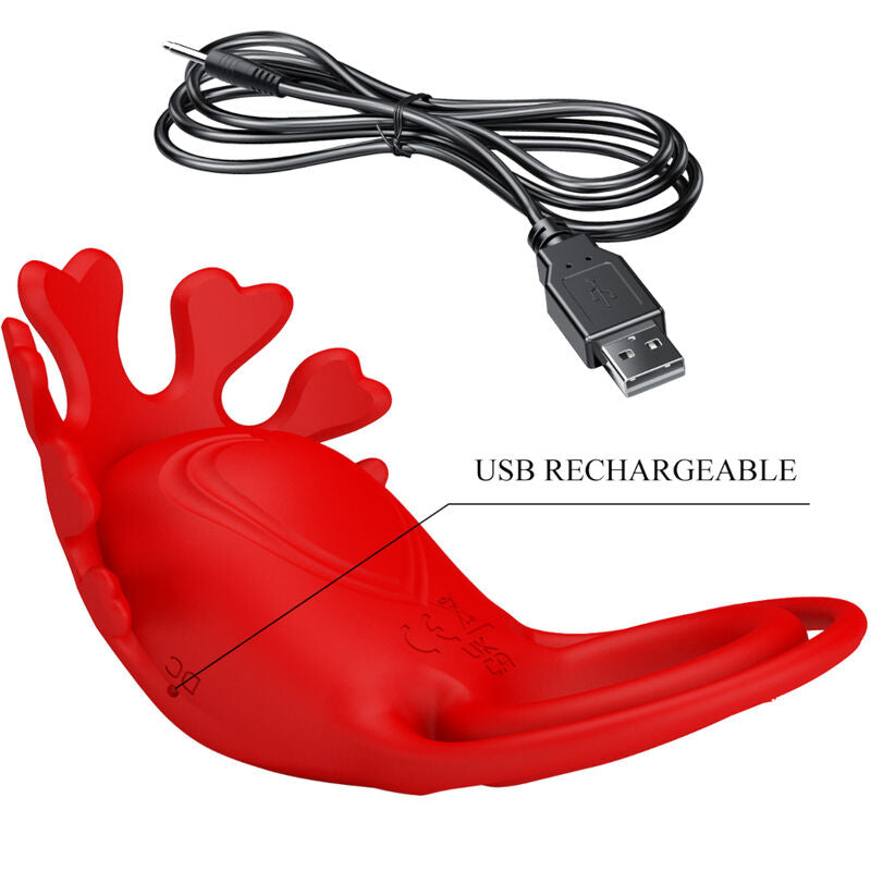 PRETTY LOVE - RUBEN VIBRATOR RING 7 VIBRATIONS SILICONE RED - ToysByMonk
