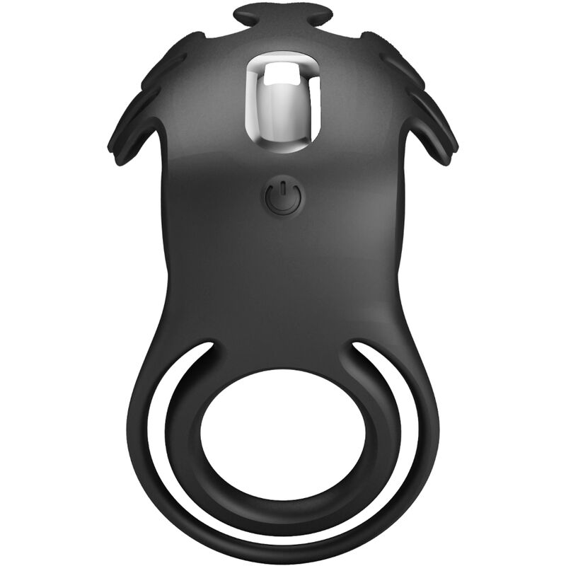 PRETTY LOVE - RUBEN VIBRATOR RING 7 VIBRATIONS BLACK SILICONE - ToysByMonk