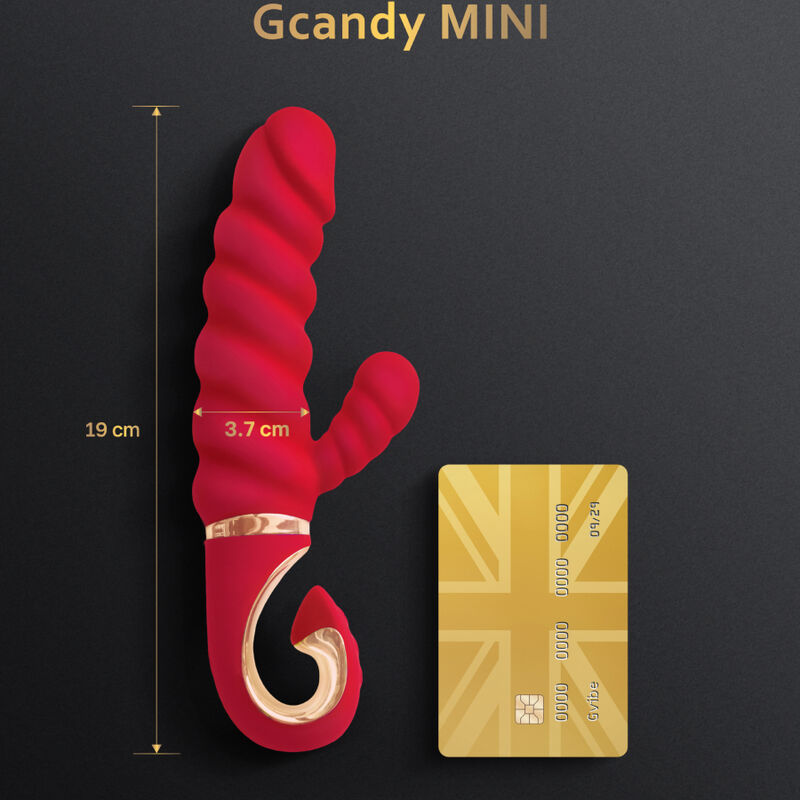 G-VIBE - GCANDY MINI RED SILICONE VIBRATOR G-VIBE