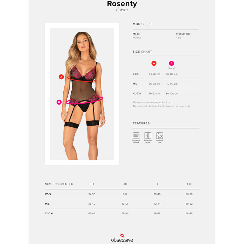 OBSESSIVE - ROSENTY CORSET XS/S - ToysByMonk