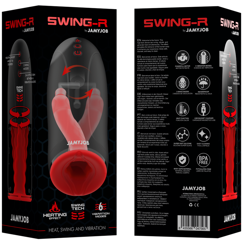 JAMYJOB - SWING-R HEATING EFFECT, SWING TECH AND VIBRATION MASTURBATOR JAMYJOB