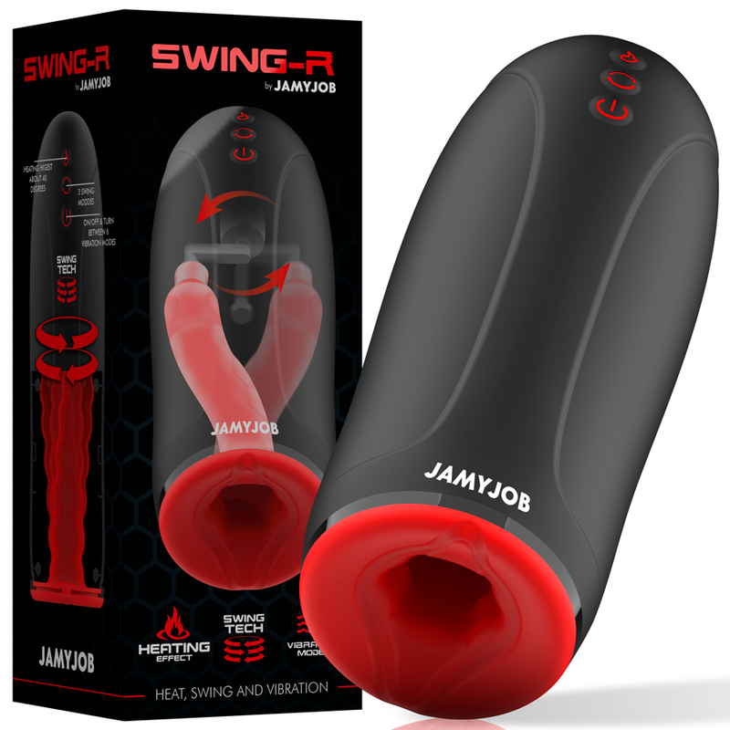 JAMYJOB - SWING-R HEATING EFFECT, SWING TECH AND VIBRATION MASTURBATOR JAMYJOB