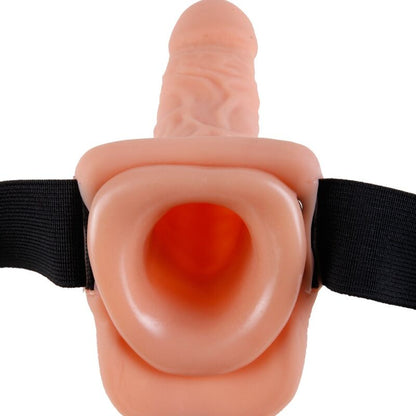 FETISH FANTASY SERIES - ADJUSTABLE HARNESS REMOTE CONTROL REALISTIC PENIS WITH TESTICLES 17.8 CM - ToysByMonk