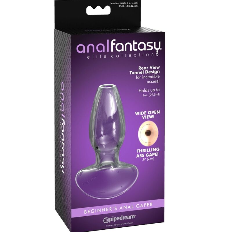ANAL FANTASY ELITE COLLECTION - ANAL GAPER DILATOR FOR BEGINNERS CRYSTAL SIZE S - ToysByMonk