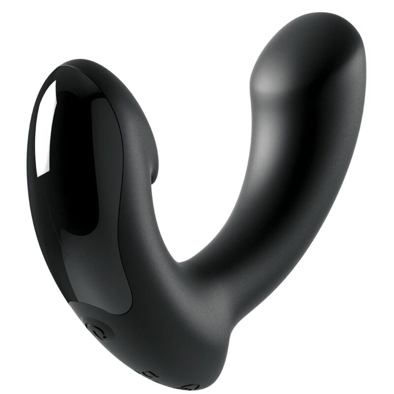 SIR RICHARDS - BLACK SILICONE P-POINT PROSTATE MASSAGER - ToysByMonk