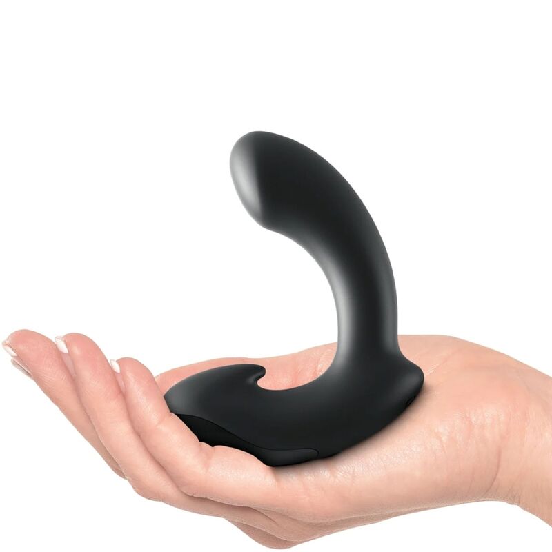 SIR RICHARDS - BLACK SILICONE P-POINT PROSTATE MASSAGER - ToysByMonk
