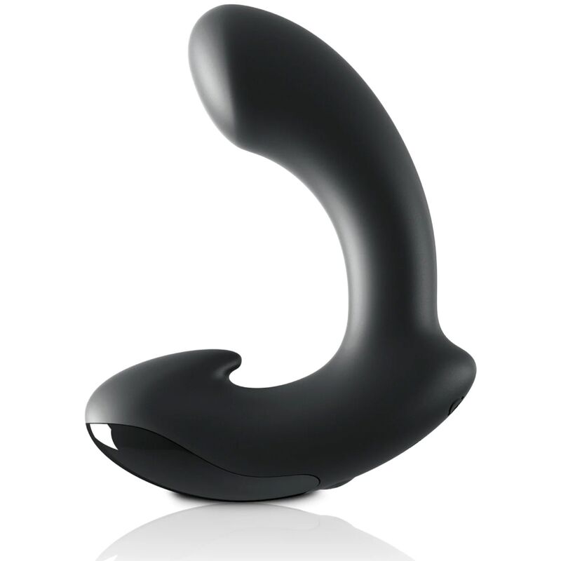 SIR RICHARDS - BLACK SILICONE P-POINT PROSTATE MASSAGER - ToysByMonk