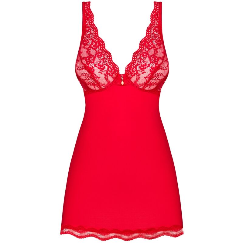 OBSESSIVE - LUVAE BABYDOLL & TANGA RED S/M OBSESSIVE BABYDOLL