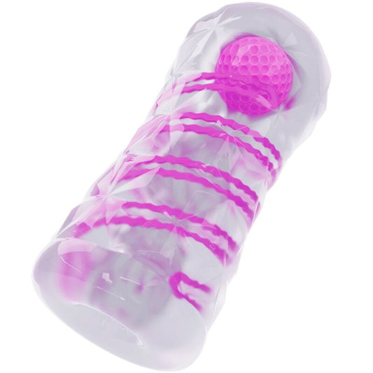 PRETTY LOVE - FANTASY MALE MASTURBATOR WITH INTERNAL SPIRAL AND TRANSPARENT BALLS - ToysByMonk