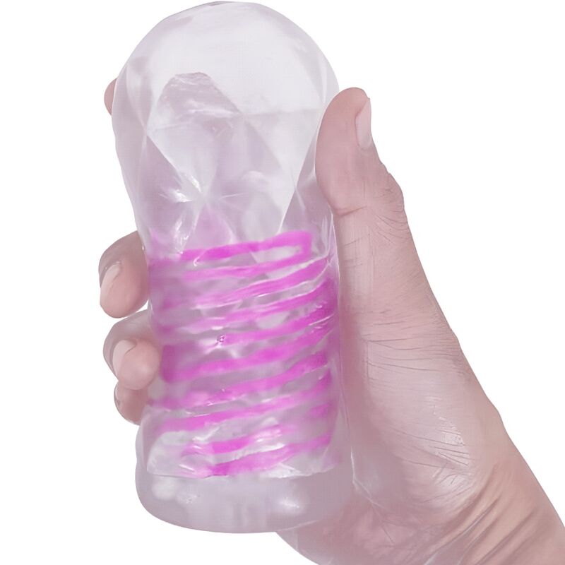 PRETTY LOVE - FANTASY MALE MASTURBATOR WITH INTERNAL SPIRAL AND TRANSPARENT BALLS - ToysByMonk