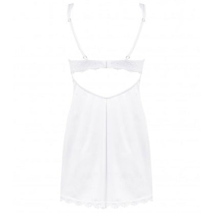 OBSESSIVE - AMOR BLANCO CHEMISE & WHITE THONG S/M - ToysByMonk