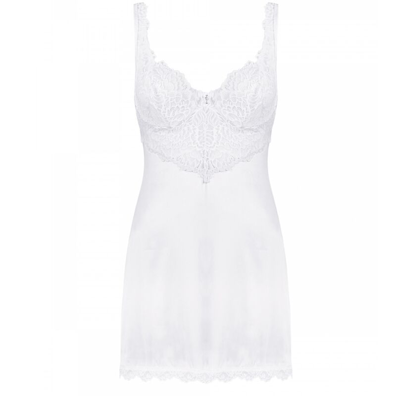 OBSESSIVE - AMOR BLANCO CHEMISE & WHITE THONG S/M - ToysByMonk