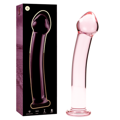 NEBULA SERIES BY IBIZA - MODEL 11 DILDO BOROSILICATE GLASS CLEAR 16 CM -O- 3 CM - ToysByMonk