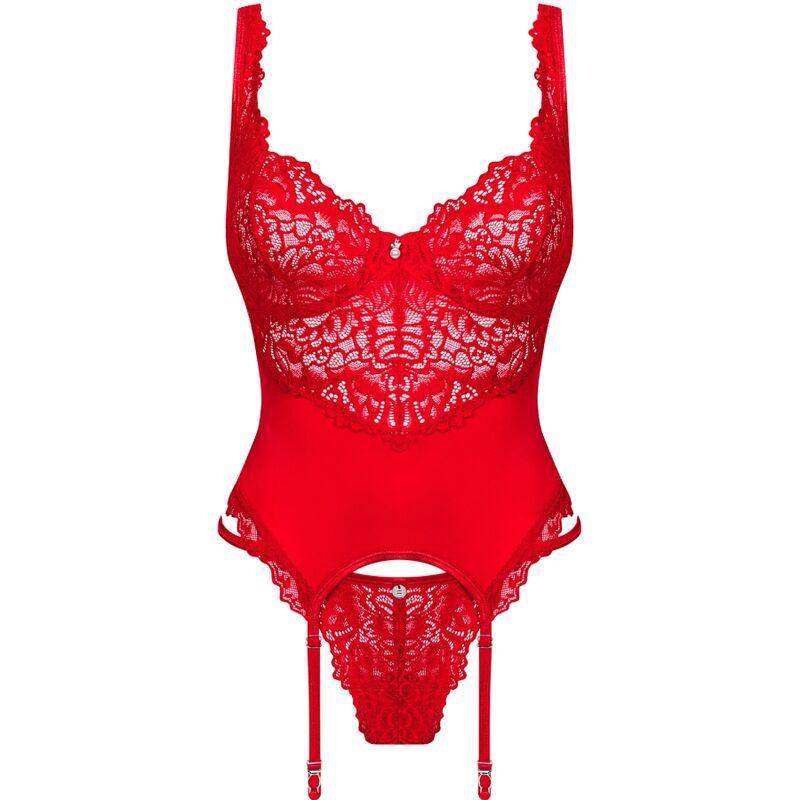 OBSESSIVE - AMOR CHERRIS CORSET & THONG L/XL - ToysByMonk