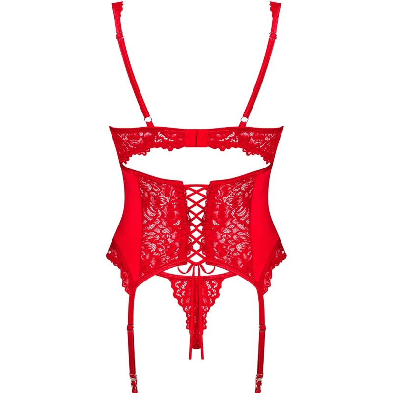 OBSESSIVE - AMOR CHERRIS CORSET & THONG L/XL - ToysByMonk