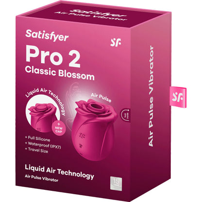 SATISFYER - AIR PULSE PRO 2 CLASSIC BLOSSOM VIBRATOR SATISFYER AIR PULSE