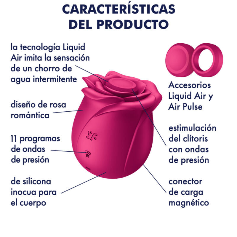 SATISFYER - AIR PULSE PRO 2 CLASSIC BLOSSOM VIBRATOR SATISFYER AIR PULSE