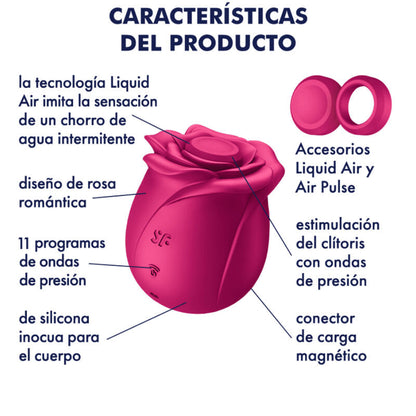 SATISFYER - AIR PULSE PRO 2 CLASSIC BLOSSOM VIBRATOR SATISFYER AIR PULSE