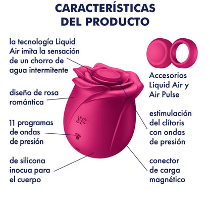SATISFYER - AIR PULSE PRO 2 CLASSIC BLOSSOM VIBRATOR SATISFYER AIR PULSE