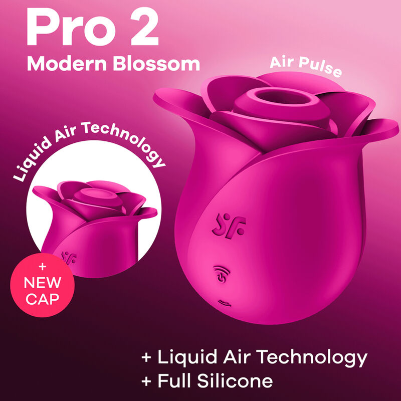 SATISFYER - AIR PULSE PRO 2 MODERN BLOSSOM VIBRATOR SATISFYER AIR PULSE