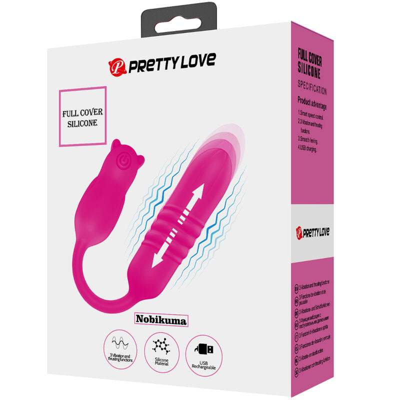 PRETTY LOVE - NOBIKUMA PINK SILICONE VIBRATING BULLET - ToysByMonk