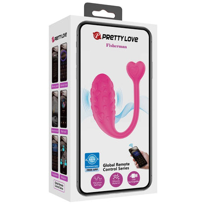 PRETTY LOVE - APP CONTROLLED PINK FISHER VIBRATING EGG PRETTY LOVE SMART