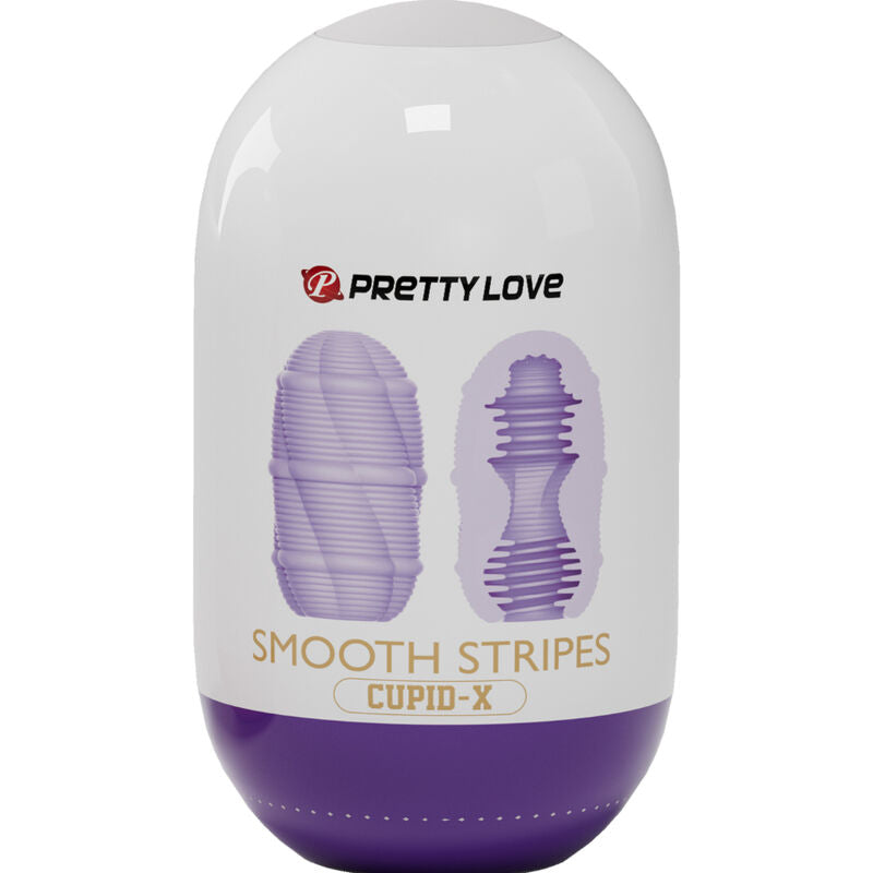 PRETTY LOVE - SMOOTH STRIPES CUPID MASTURBATOR EGG - ToysByMonk