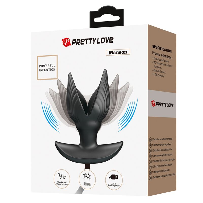 PRETTY LOVE - INFLATABLE & RECHARGEABLE ANAL PLUG - ToysByMonk