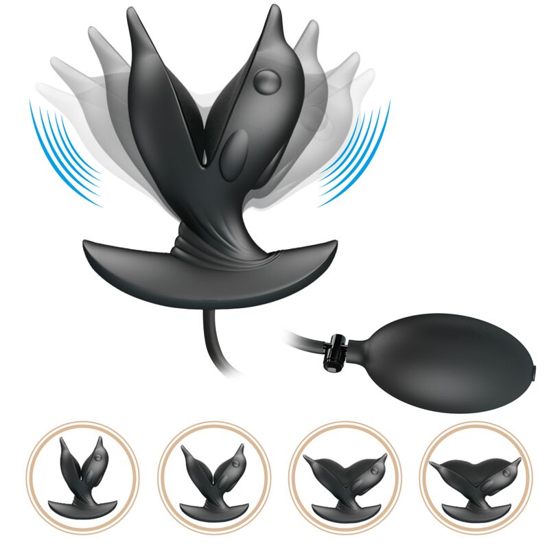 PRETTY LOVE - INFLATABLE & RECHARGEABLE DELFIN ANAL PLUG - ToysByMonk