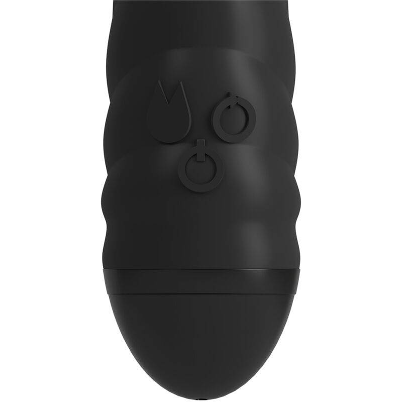 ADRIEN LASTIC - TWISTER VIBRATOR AND ROTATOR MASSAGER RABBIT BLACK - ToysByMonk