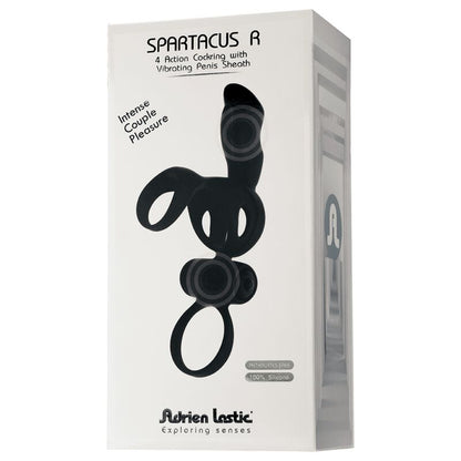 ADRIEN LASTIC - SPARTACUS RING & PENIS SHEATH WITH VIBRATOR - ToysByMonk