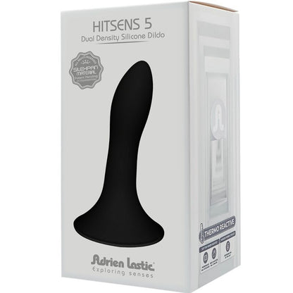 ADRIEN LASTIC - HITSENS 5 SILICONE DILDO BLACK - ToysByMonk