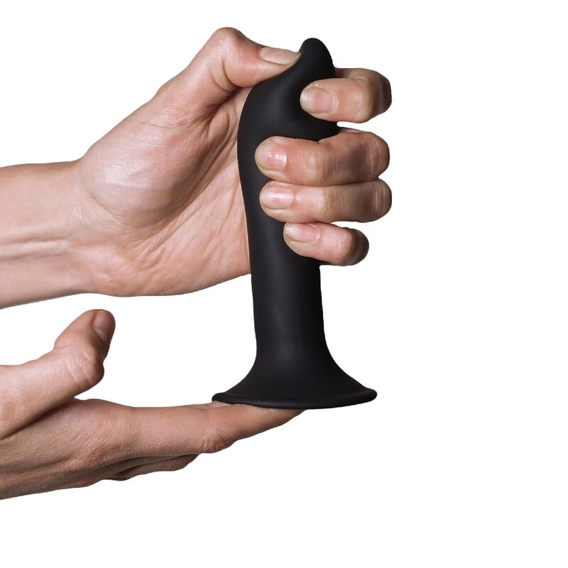 ADRIEN LASTIC - HITSENS 5 SILICONE DILDO BLACK - ToysByMonk