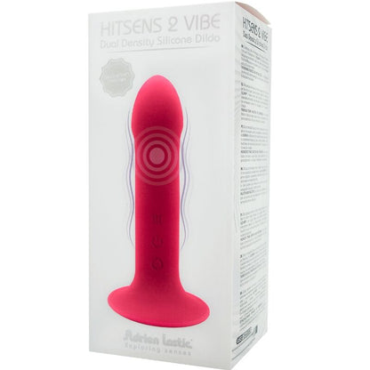 ADRIEN LASTIC - HITSENS VIBE 2 SILICONE DILDO PINK - ToysByMonk