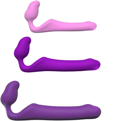 ADRIEN LASTIC - QUEENS STRAP-ON FLEXIBLE PINK SIZE S - ToysByMonk