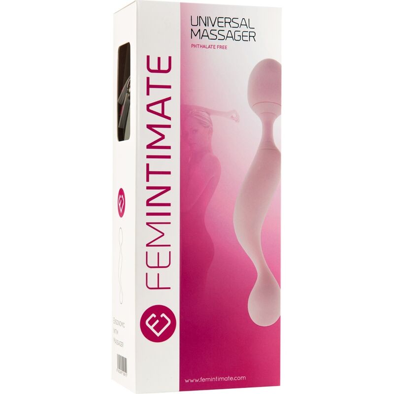 FEMINTIMATE - UNIVERSAL MASSAGER SILICONE VIBRATOR PINK - ToysByMonk
