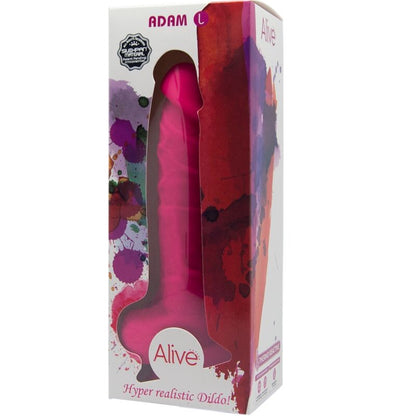 ALIVE - ADAM L REALISTIC PENIS FUCHSIA 19 CM - ToysByMonk