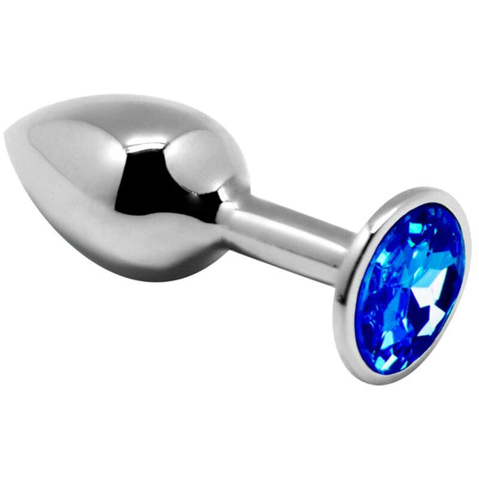 ALIVE - ANAL PLEASURE MINI PLUG METAL BLUE SIZE M - ToysByMonk
