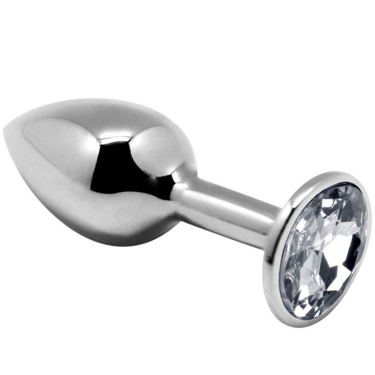 ALIVE - ANAL PLEASURE MINI PLUG METAL WHITE SIZE L - ToysByMonk