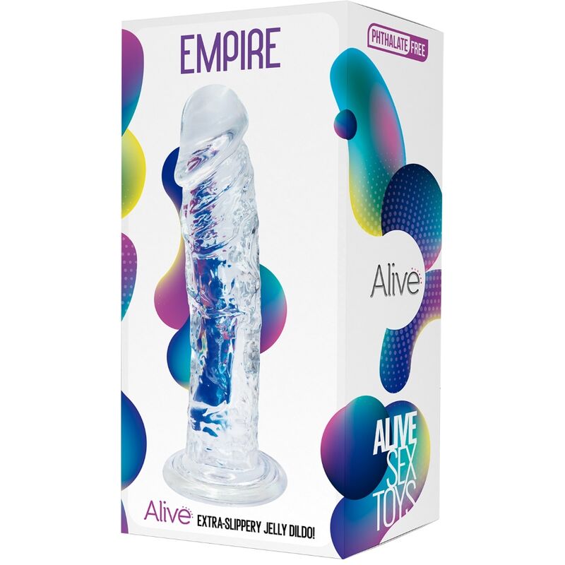 ALIVE - EMPIRE REALISTIC PENIS TRANSPARENT 19.3 CM ALIVE