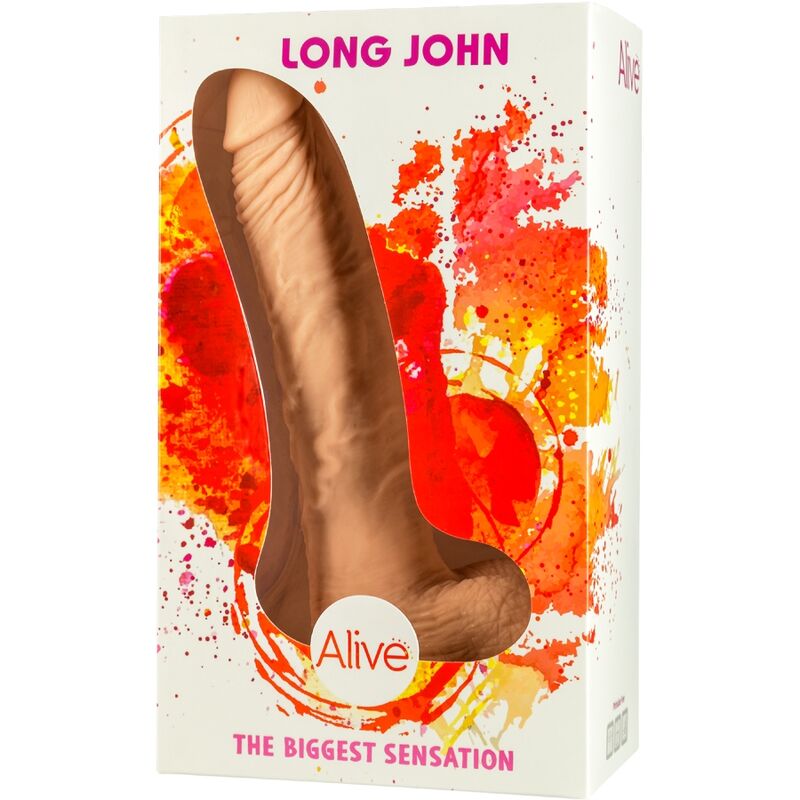 ALIVE - LONG JOHN REALISTIC PENIS 21.8 CM - ToysByMonk
