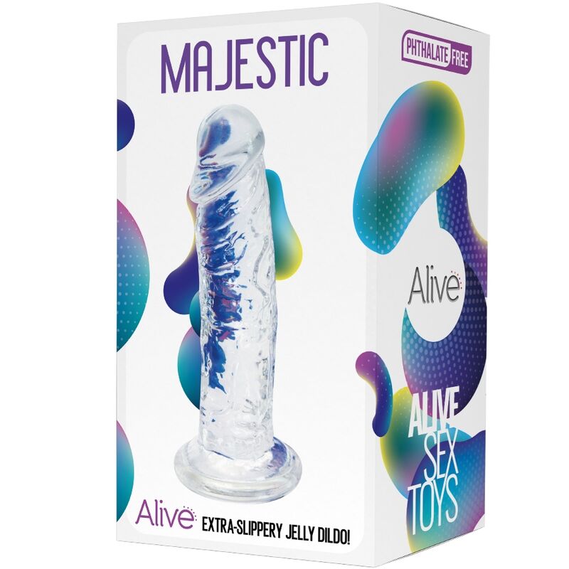 ALIVE - MAJESTIC REALISTIC PENIS TRANSPARENT 14.7 CM ALIVE