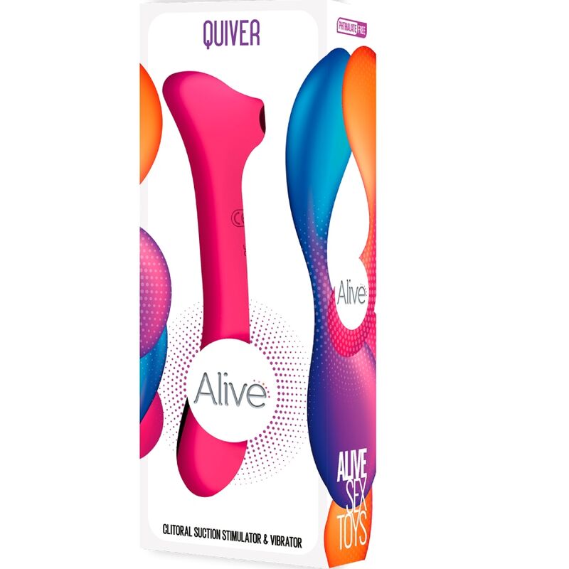 ALIVE - QUIVER SUCKER & VIBRATOR FUCHSIA - ToysByMonk