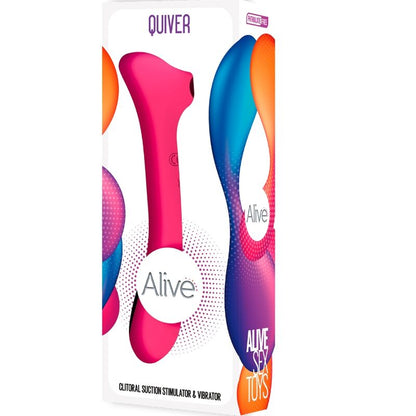 ALIVE - QUIVER SUCKER & VIBRATOR FUCHSIA - ToysByMonk
